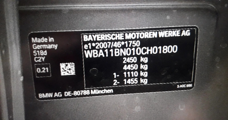 BMW Seria 5 cena 159900 przebieg: 35000, rok produkcji 2021 z Gdynia małe 232